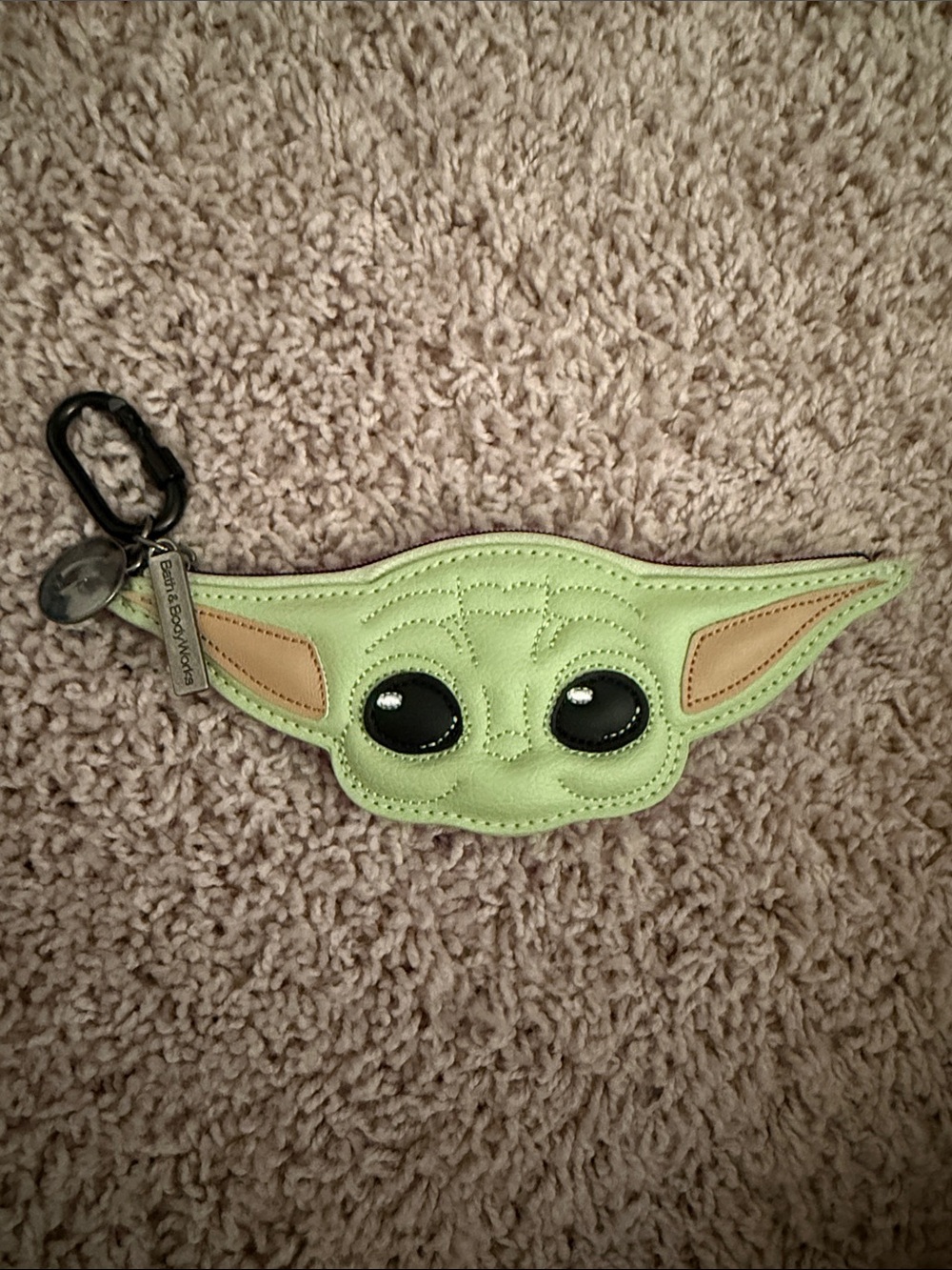 Bath and Body Works Grogu Star Wars Character Zip Pouch